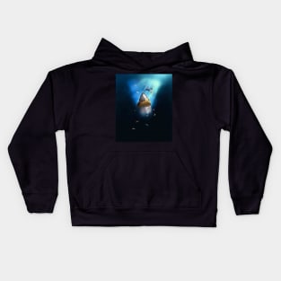 Shark Eating Taco Underwater Ocean Kids Hoodie